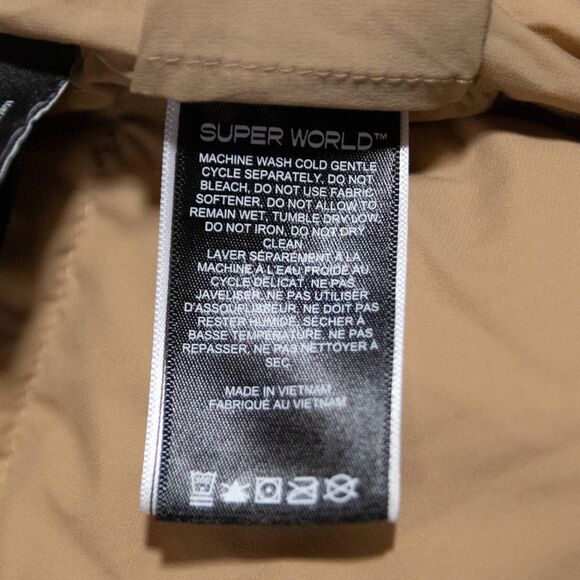 Aritzia The Super Puff Shortie Goose Down Puffer Vest Tan Womens Small (No Hood) - Picture 8 of 10